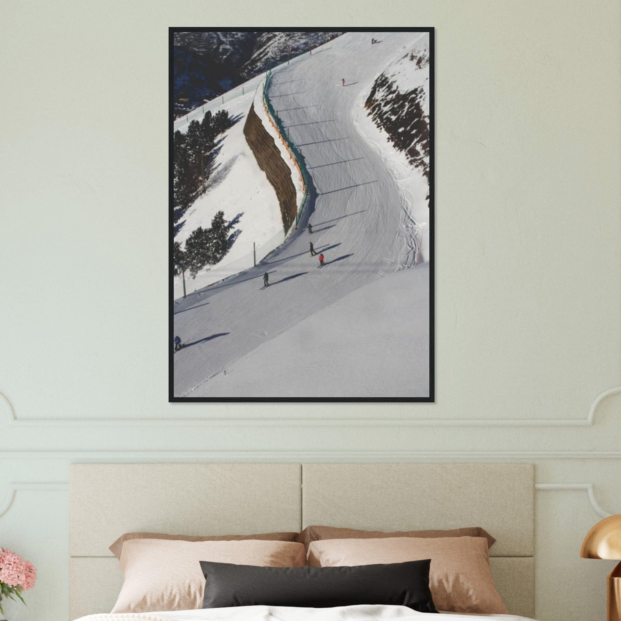 Canvanation Print Material 70x100 cm / 28x40″ Tableau Piste De Ski