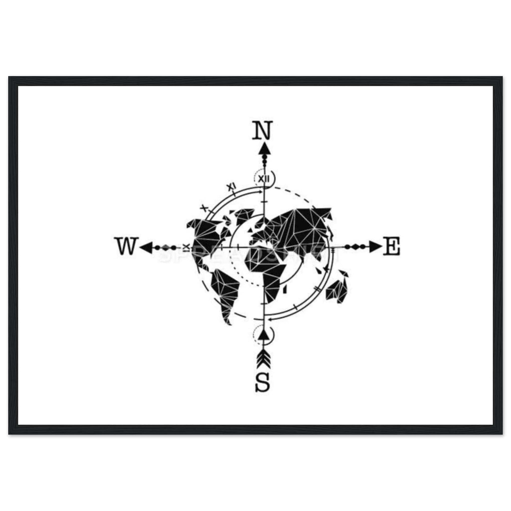 Tableau Planisphere Du Monde - Rêves Cartographiques Canvanation