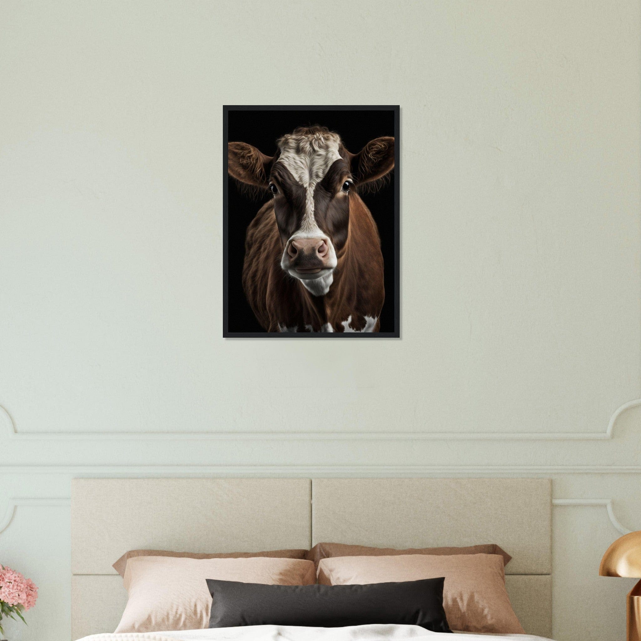 Canvanation Print Material Tableau Vache Moderne