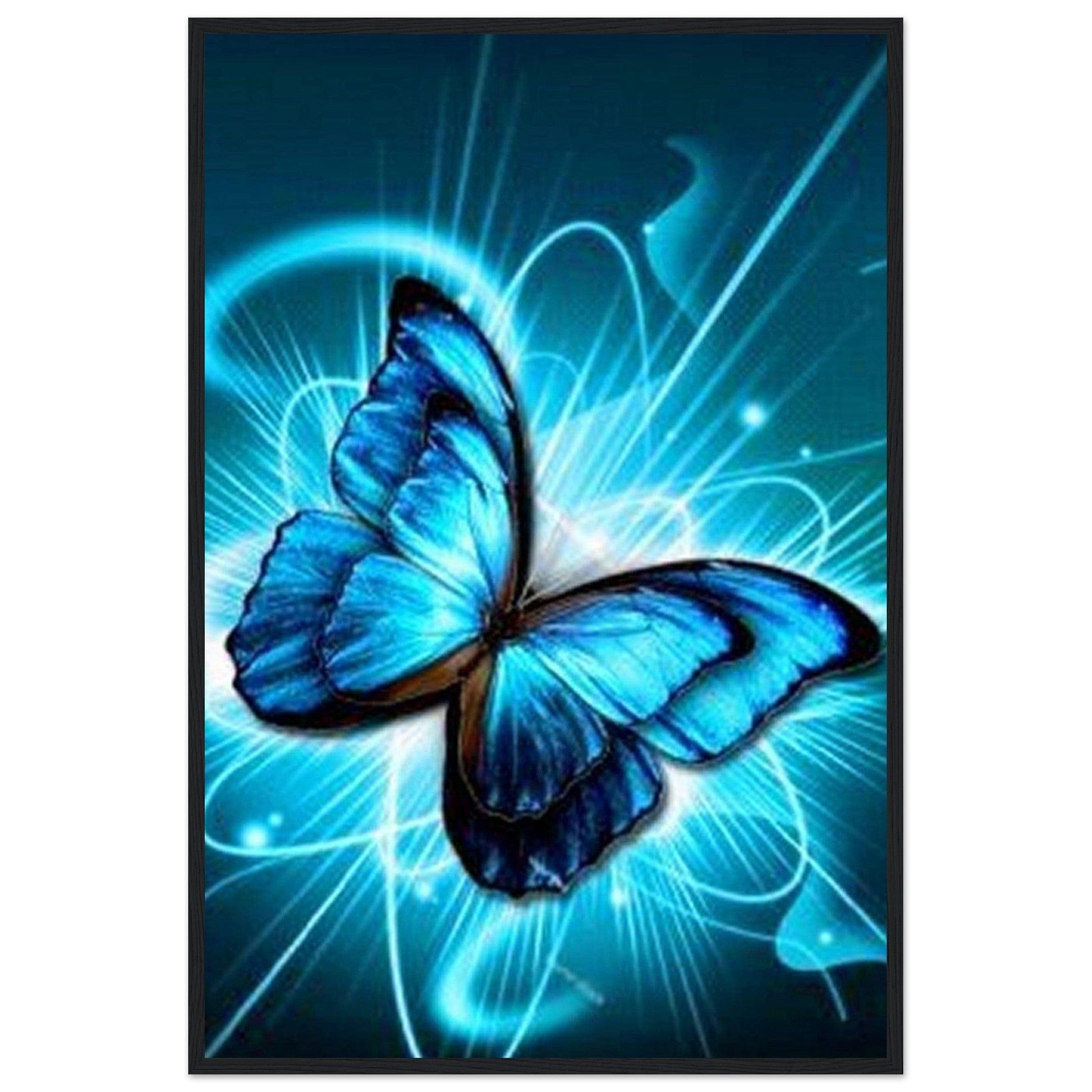 Tableau Papillon bleu - Canvanation