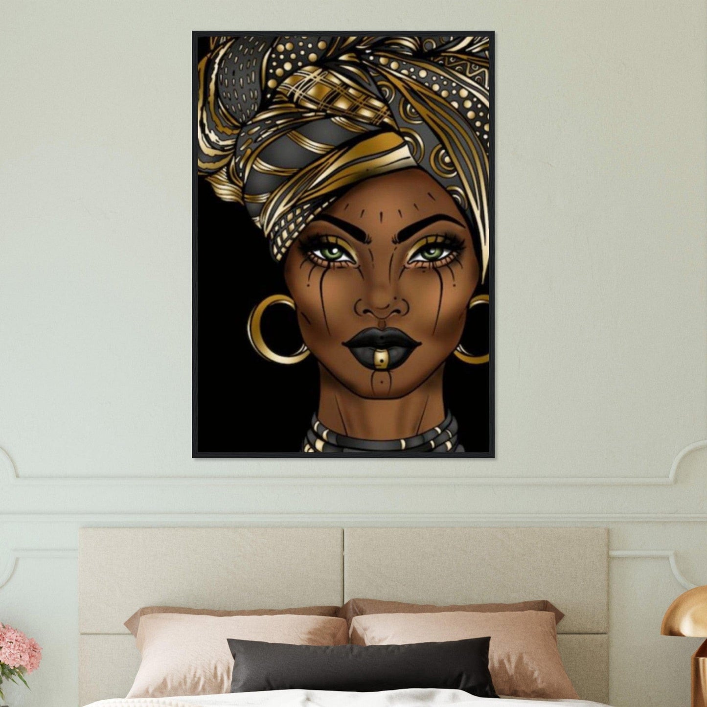 Portrait Africaine Peinture Canvanation