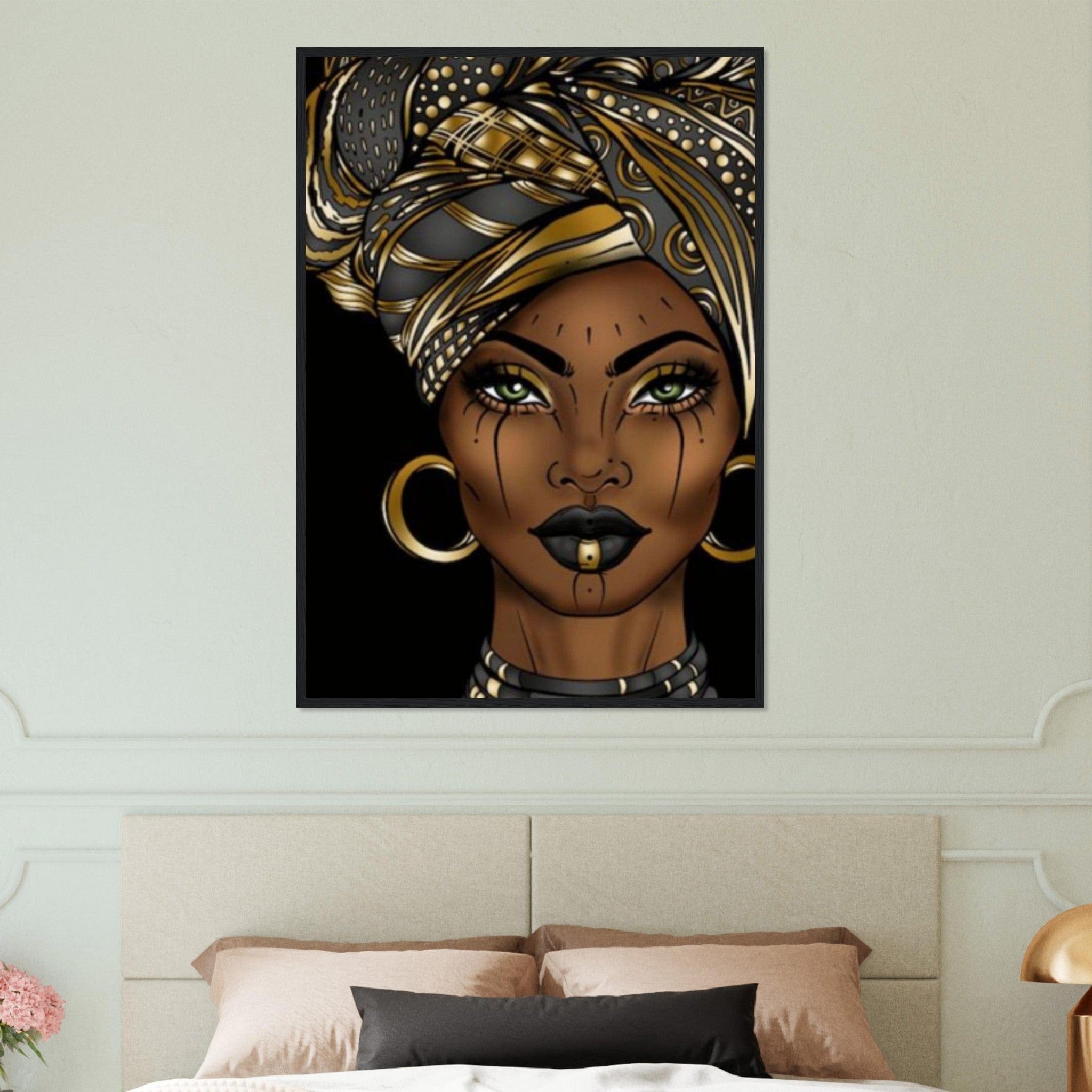 Canvanation Print Material 70x100 cm / 28x40″ Portrait Africaine Peinture