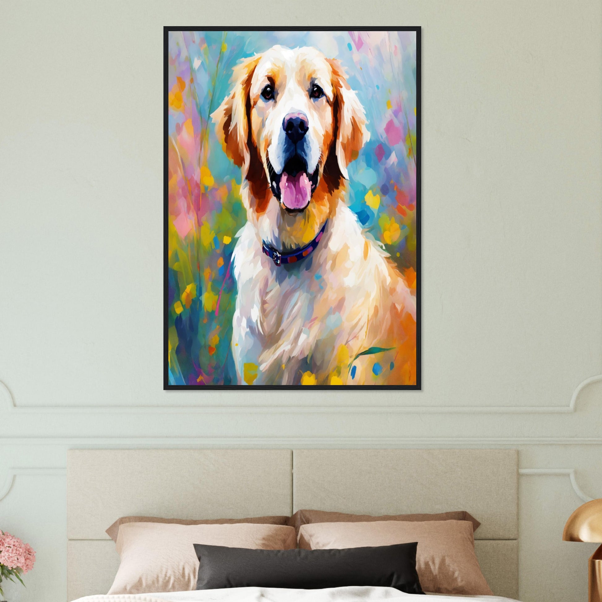 Tableau Chien Cœur A Quatre Pattes