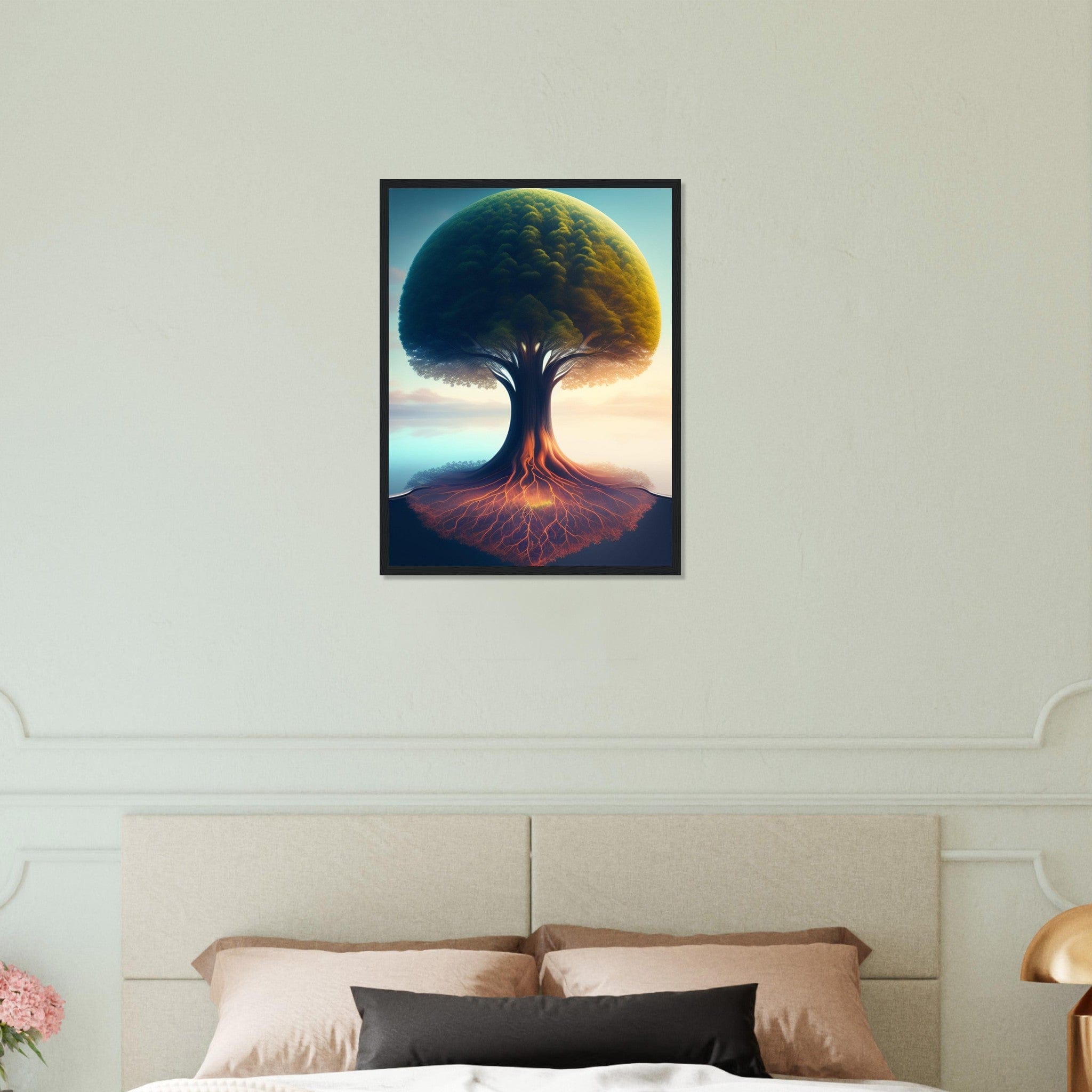 Canvanation Print Material 45x60 cm / 18x24″ Tableau L'Arbre de Vie: Son Symbolisme et Sa Signification