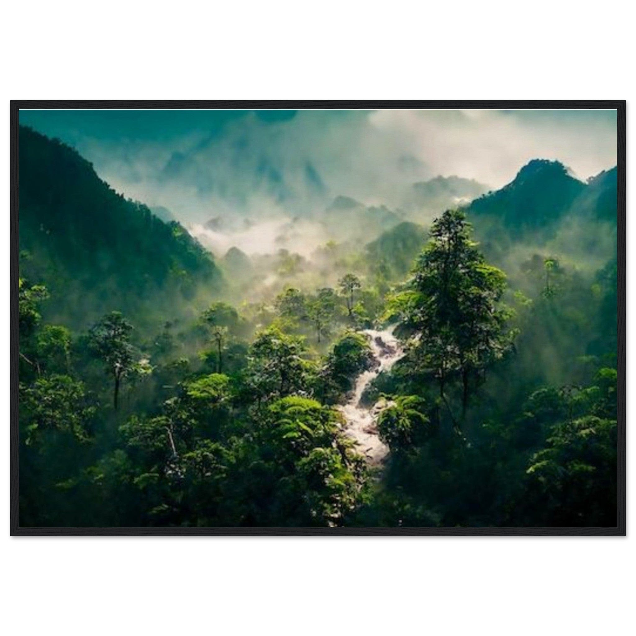 Peinture Panoramique Jungle - Canvanation