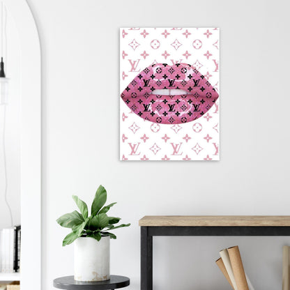 Gelato Print Material 60x80 cm / 24x32″ Affiche Louis Vuitton Levre Rose
