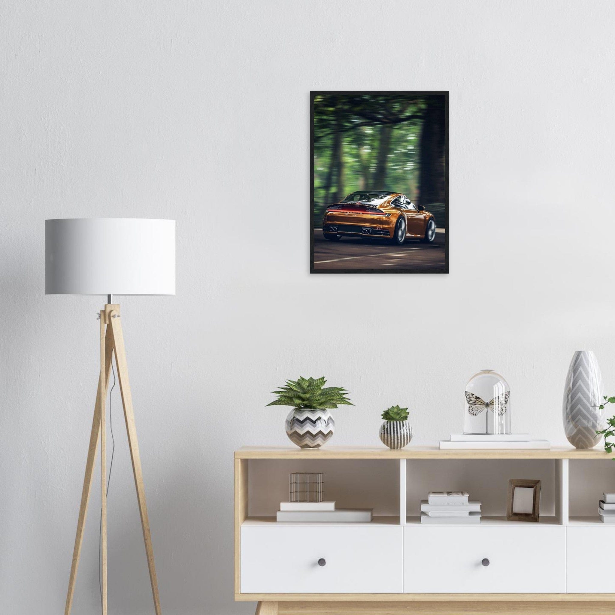 Gelato Print Material Tableau Voiture Porsche