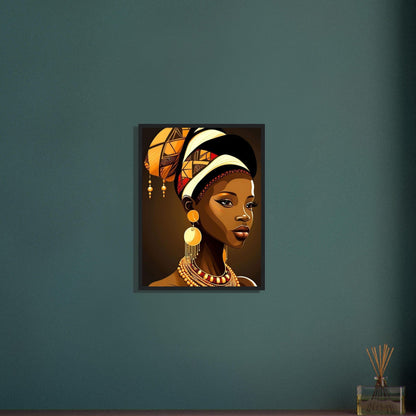 Peinture Femme Afro Canvanation