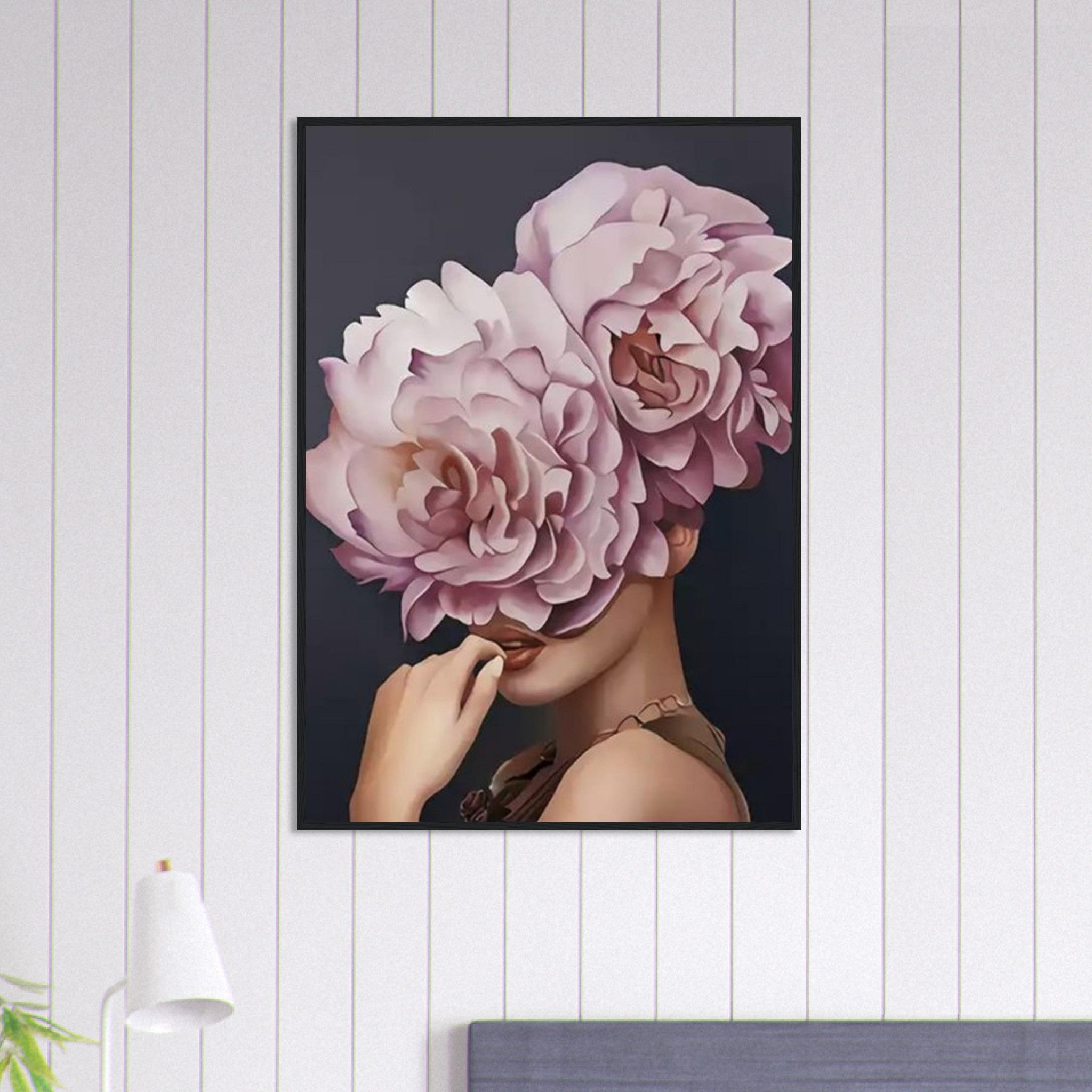 Canvanation Print Material 70x100 cm / 28x40″ Tableau Femme Fleurs Cheveux