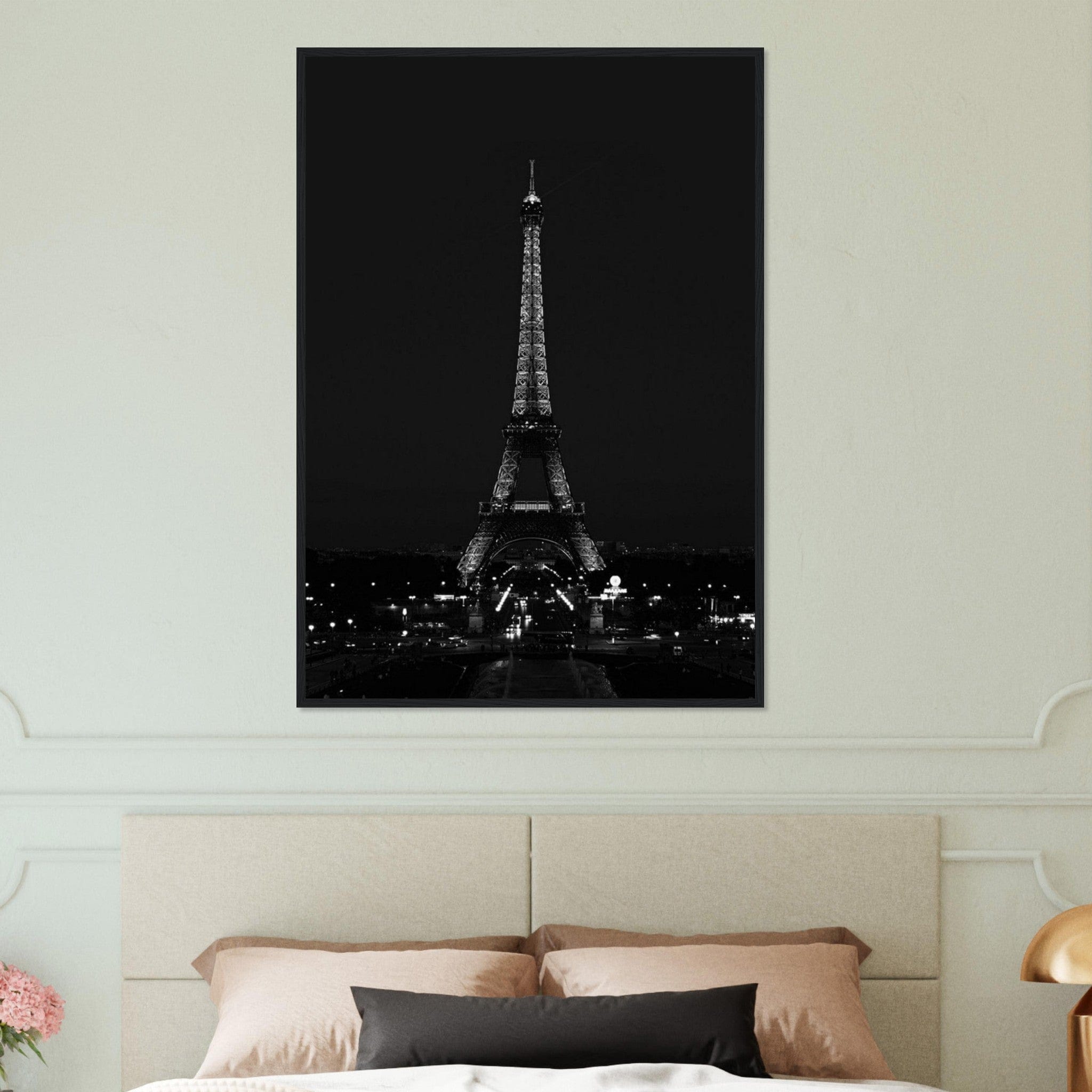 Canvanation Print Material 70x100 cm / 28x40″ Tableau Paris Noir Et Blanc