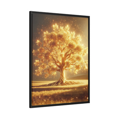 Tableau Arbre De Vie Les Feuilles D'or Bruissent Dans Le Vent