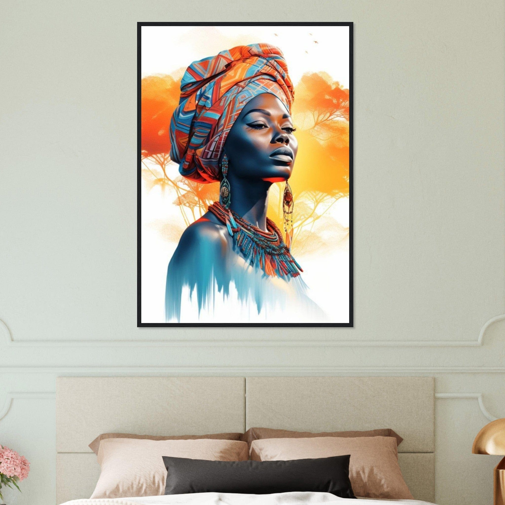 Canvanation Print Material 70x100 cm / 28x40″ Tableau Art Africain Peinture