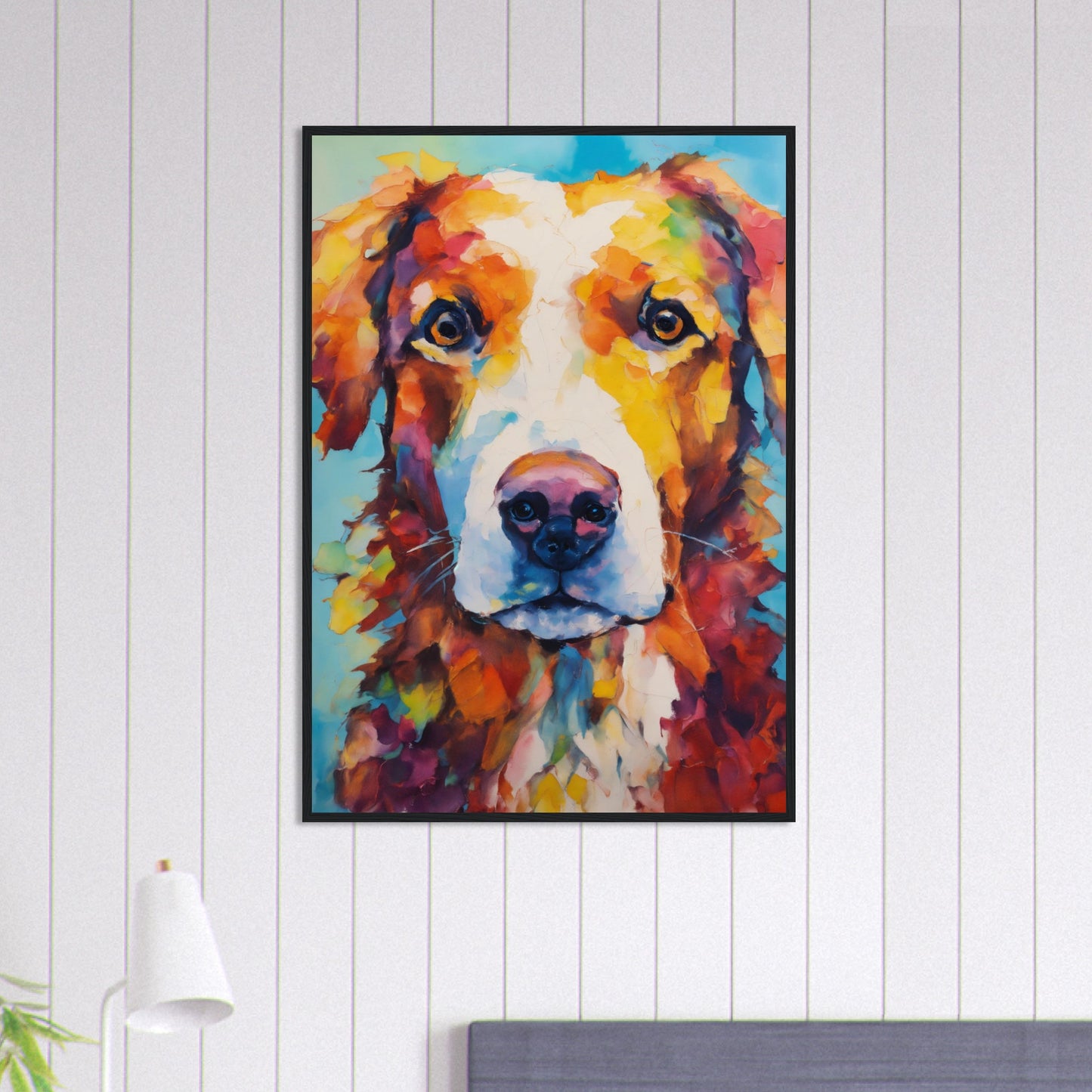 Tableau Chien Ombre Fidèle