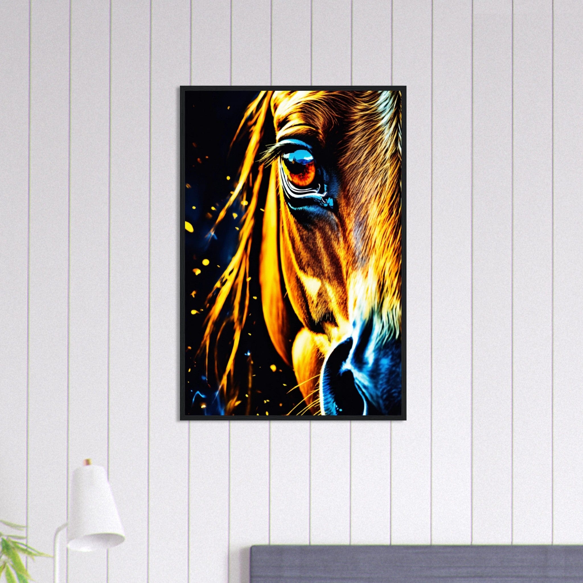 Canvanation Print Material 60x90 cm / 24x36″ Tableau Cheval Écho des Sabots