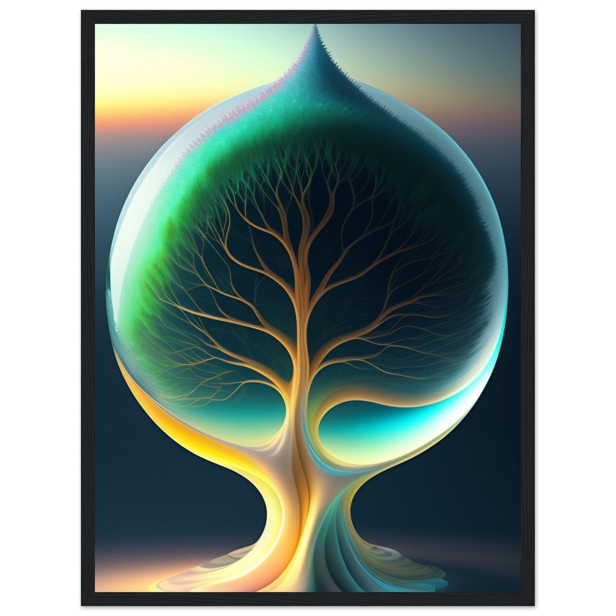 Canvanation Print Material Tableau Abstrait Arbre De Vie