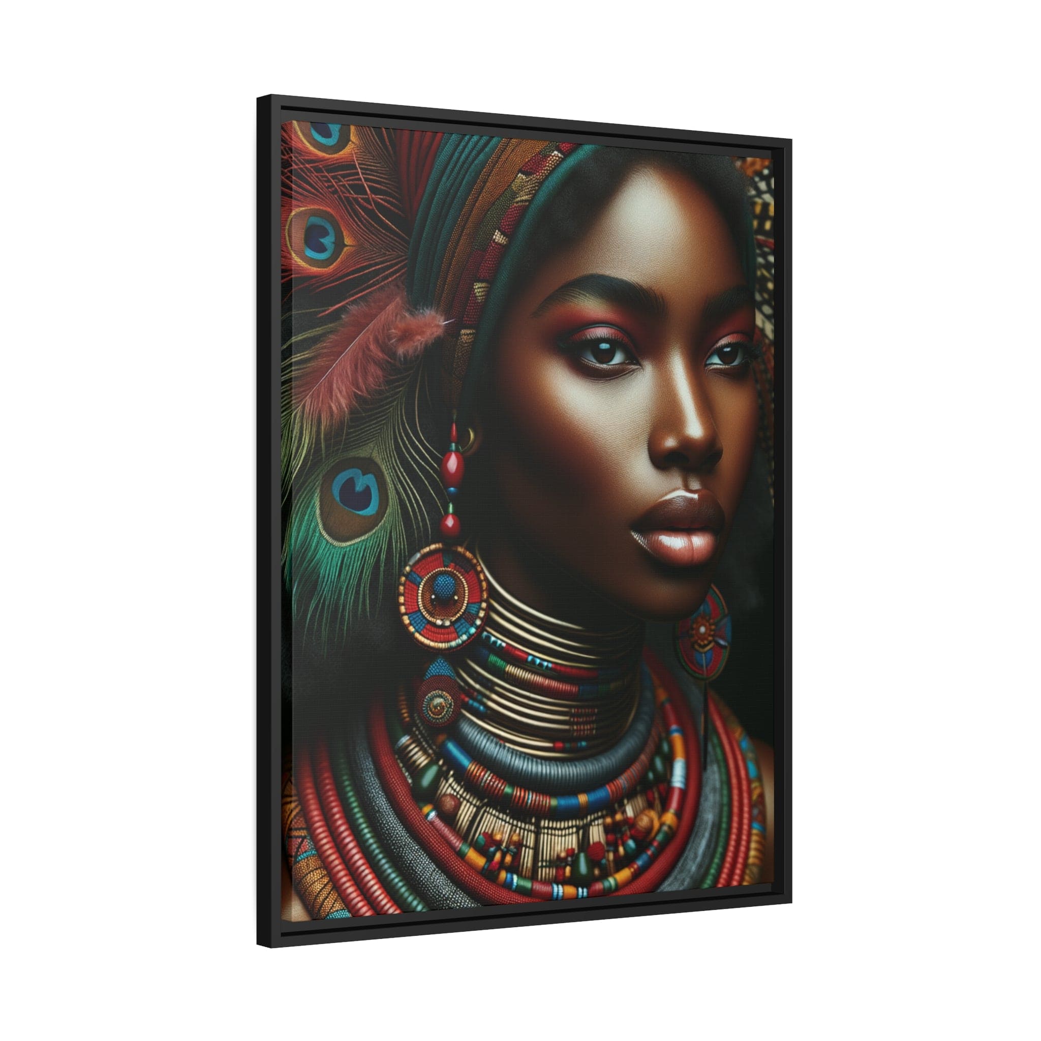 Printify Canvas Tableau "La grâce intemporelle : portraits de femmes africaines"