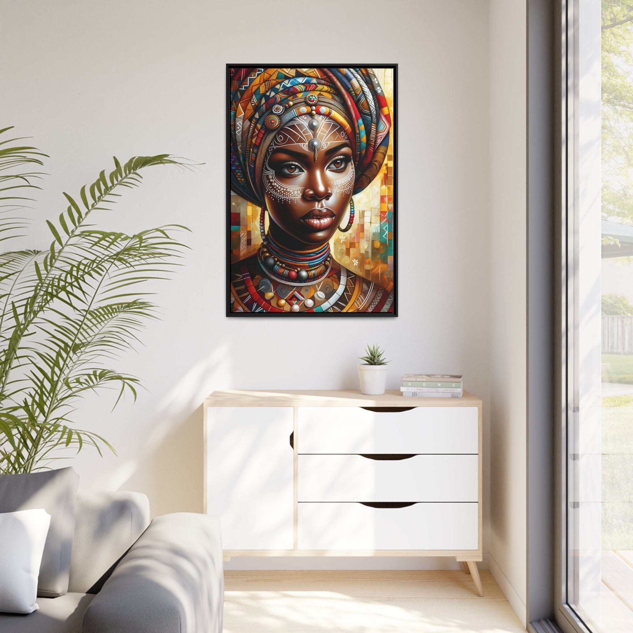 Printify Canvas Tableau "Splendeur féminine de l'Afrique"