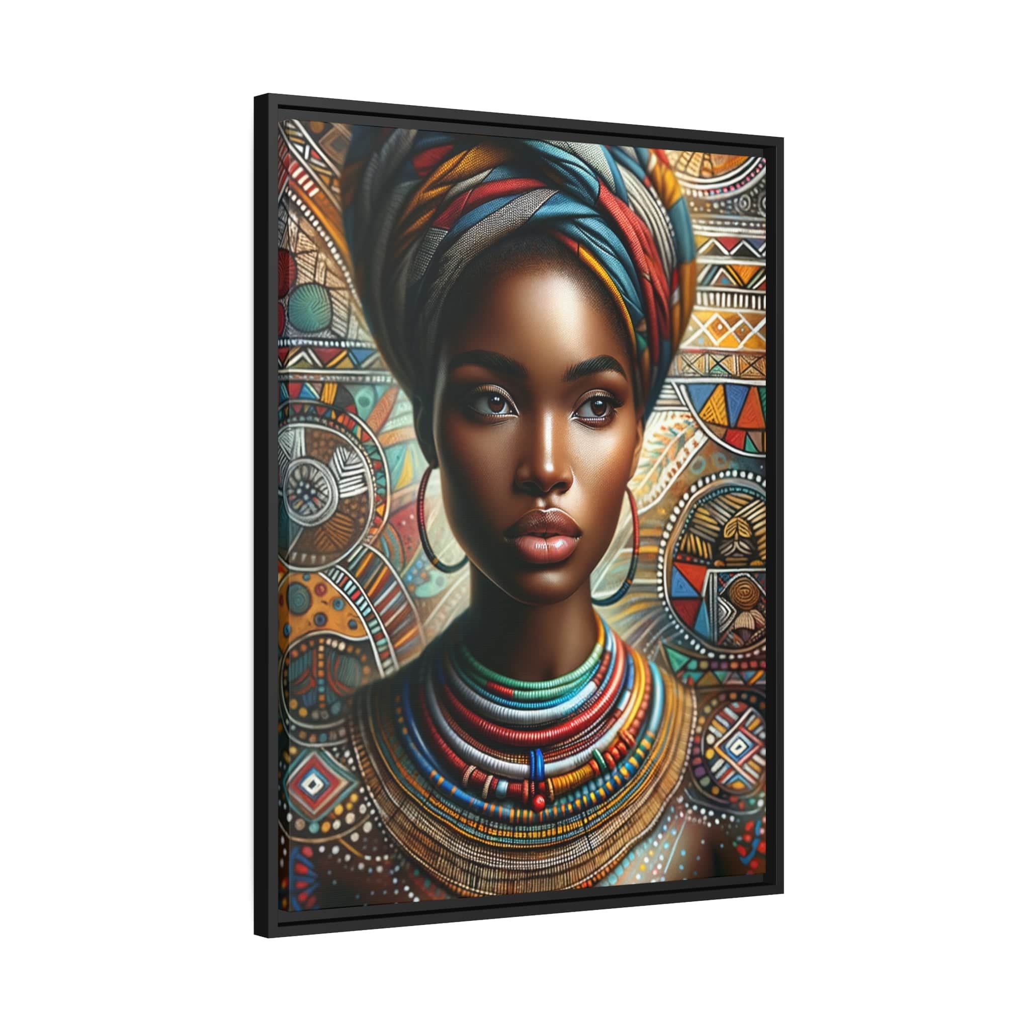 Printify Canvas Tableau "L'éclat de la féminité africaine"