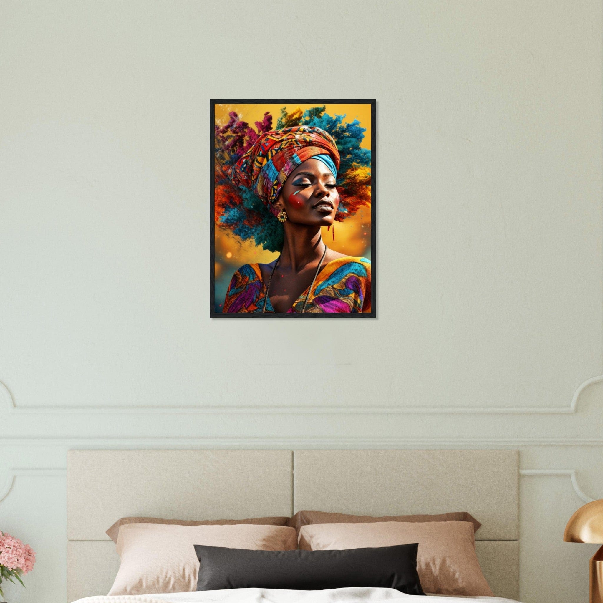 Peinture Femme Afro Canvanation