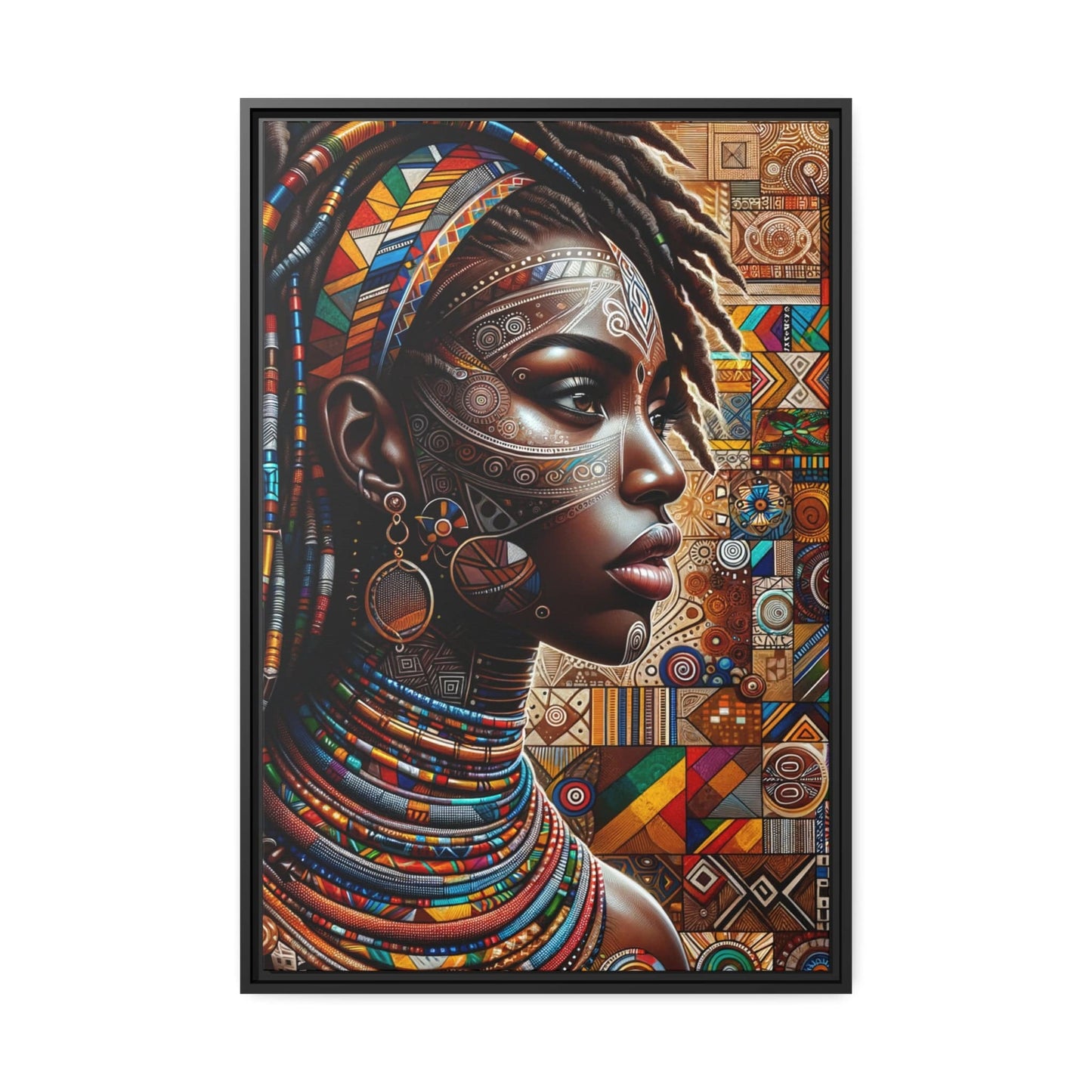 Tableau "Splendeurs africaines : la femme en toile" Canvanation