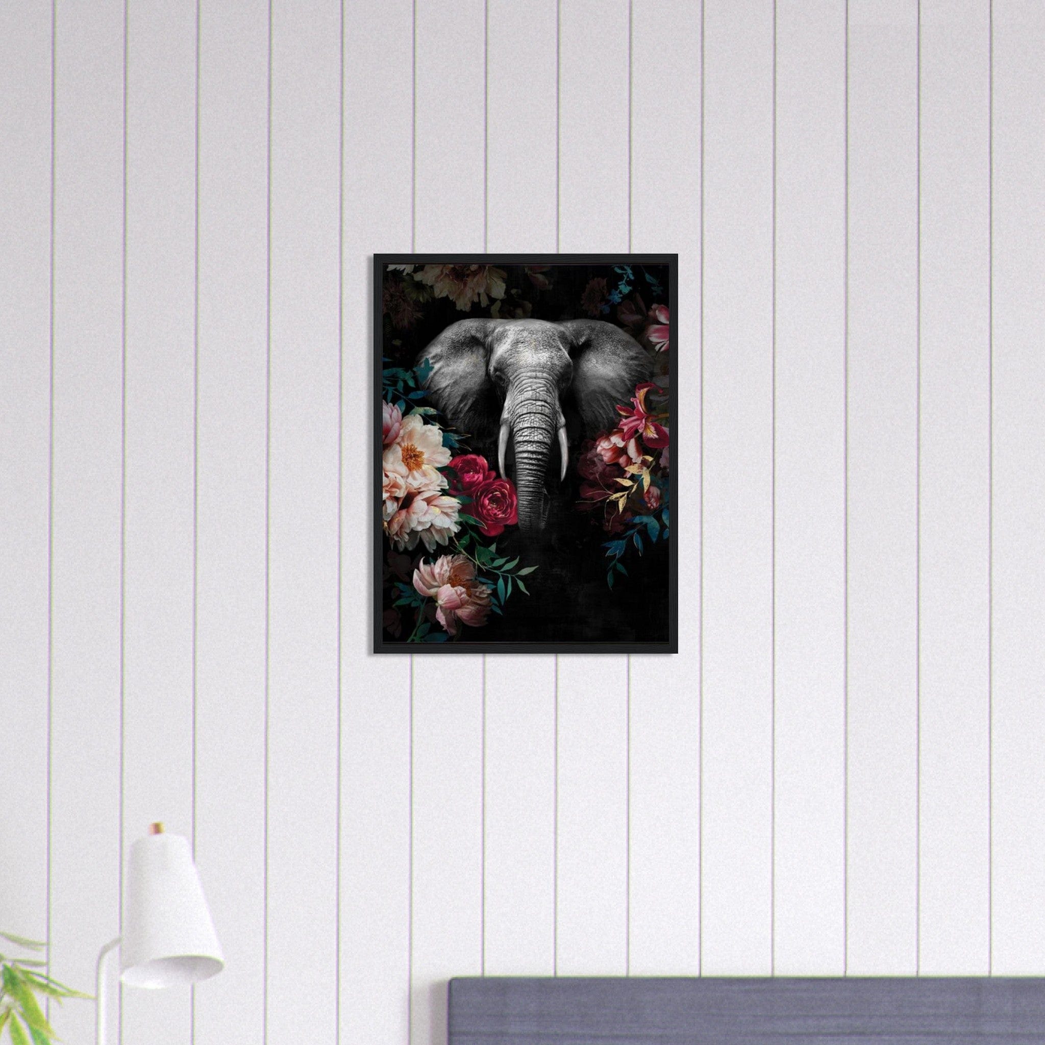 Canvanation Print Material 45x60 cm / 18x24″ Tableau Elephant Légendes Vivantes