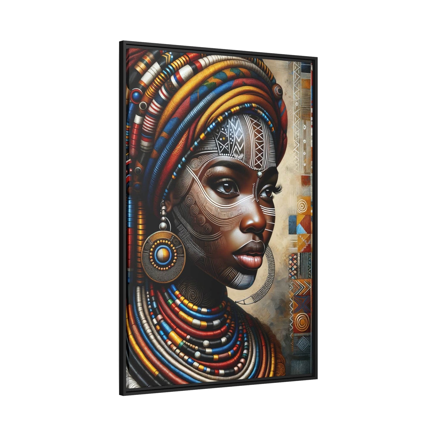 Tableau "Afrique Féminine: Le Portrait Coloré de la Beauté, la Force et l'Élégance" Canvanation