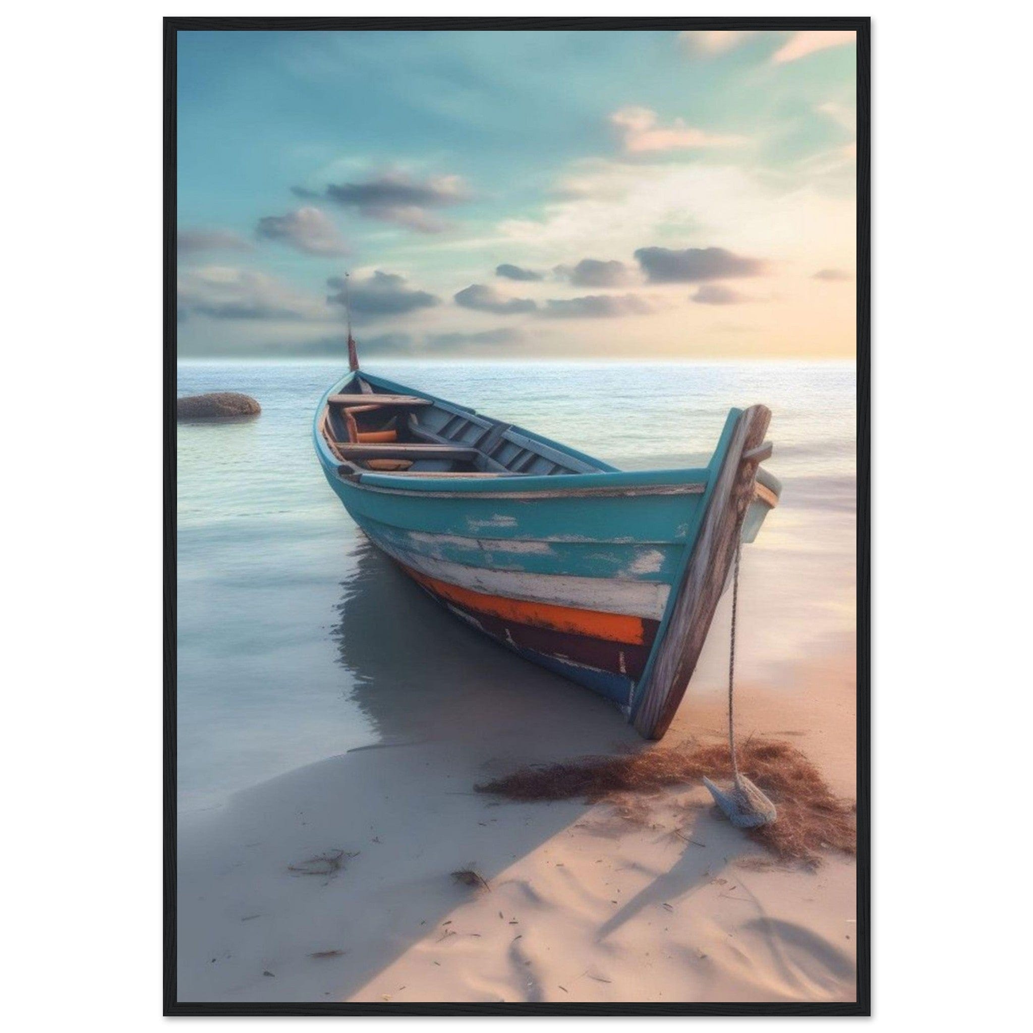 Tableau Peinture Bateau - Canvanation