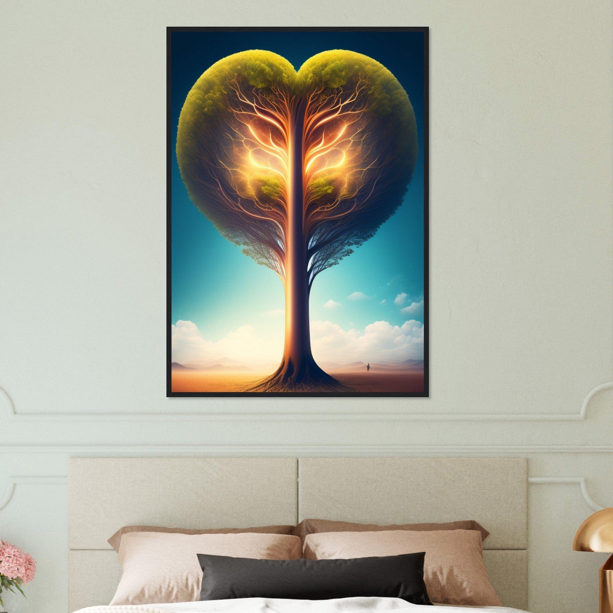 Canvanation Print Material 70x100 cm / 28x40″ Tableau L'Arbre de Vie: Une Exploration de Ses Branches et Ses Racines