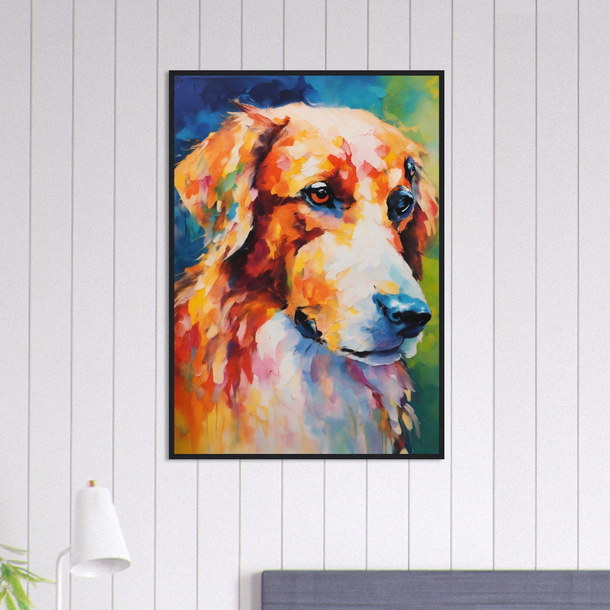 Canvanation Print Material 70x100 cm / 28x40″ Tableau Chien Loyal Compagnon