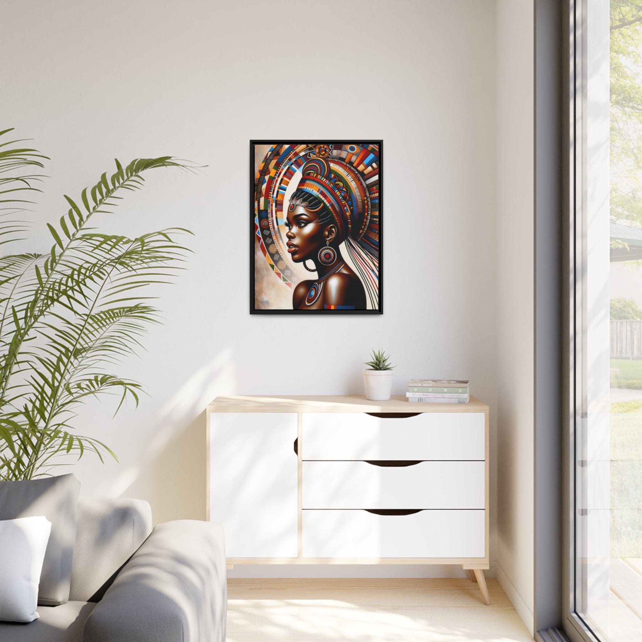 Printify Canvas Tableau "Les beautés intemporelles : Portraits de femmes africaines"