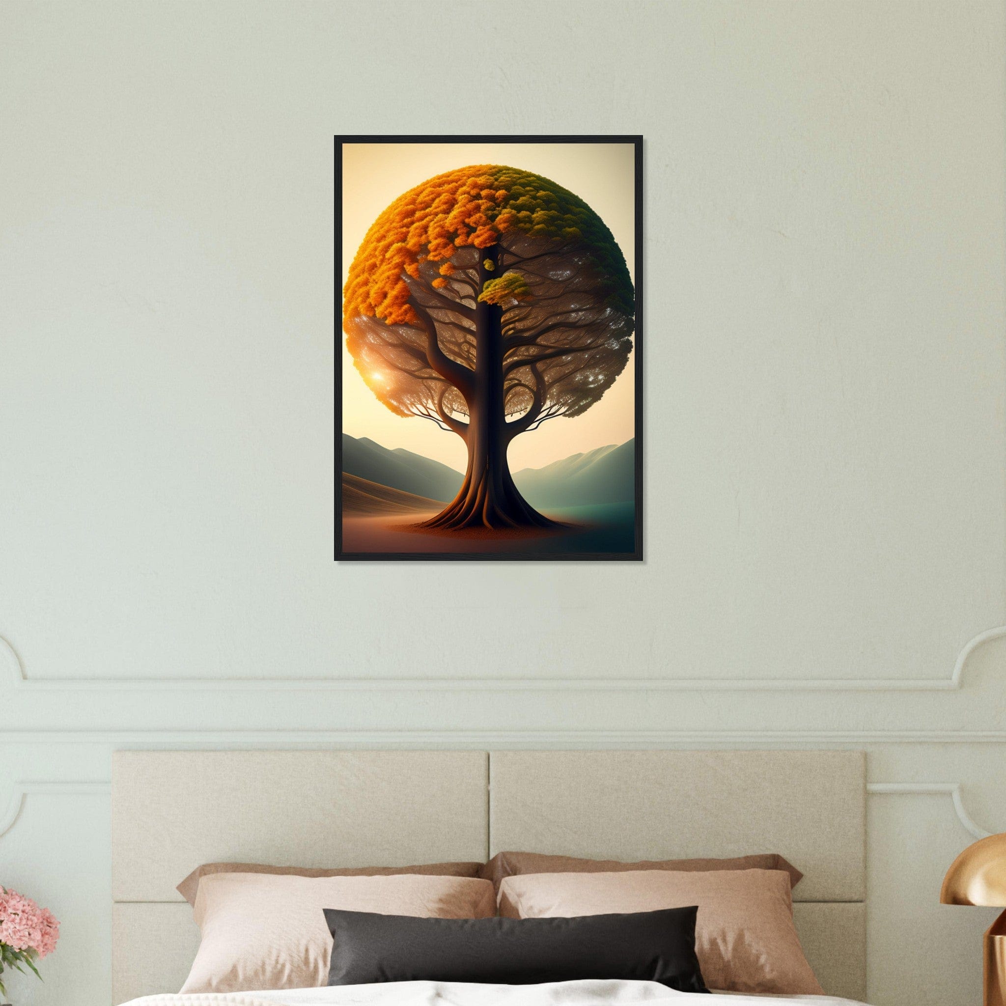 Canvanation Print Material 50x70 cm / 20x28″ Tableau Arbre De Vie  L'Arbre de la Vie au Cœur de la Métropole