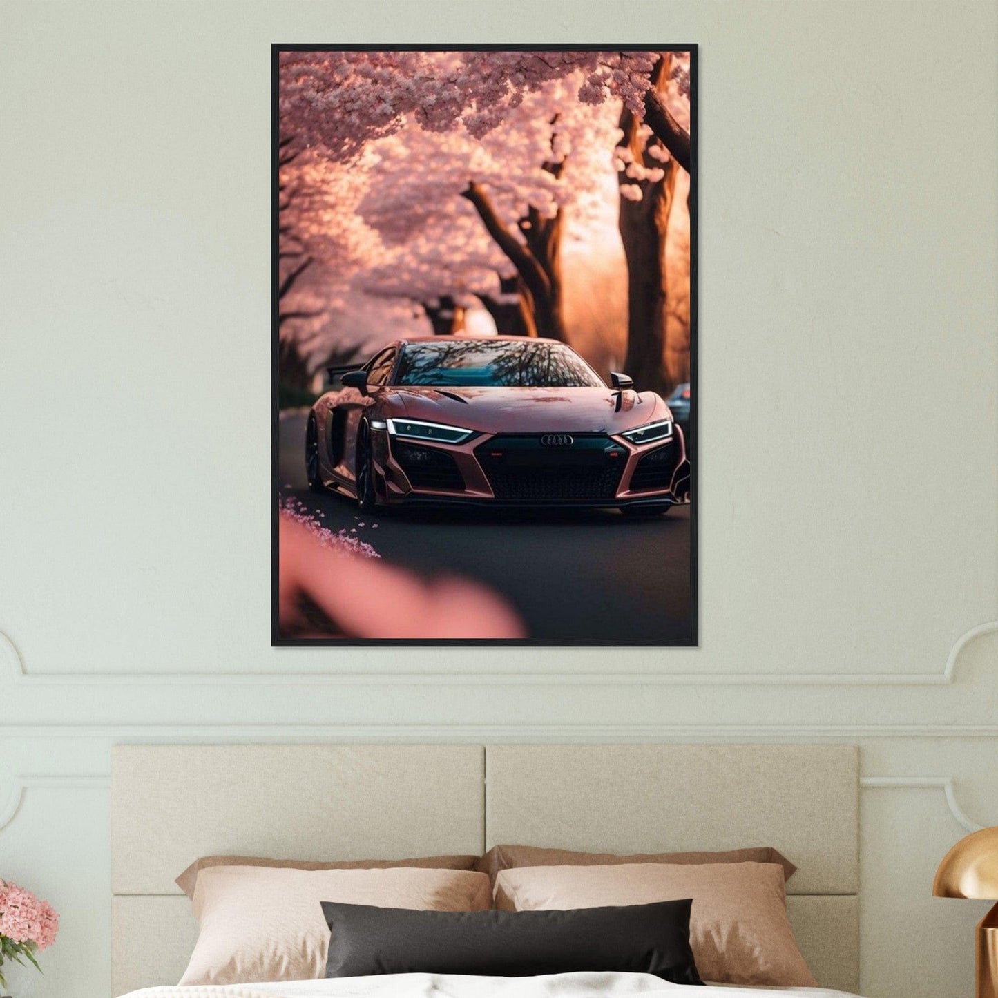 Tableau Voiture Audi Rose Canvanation