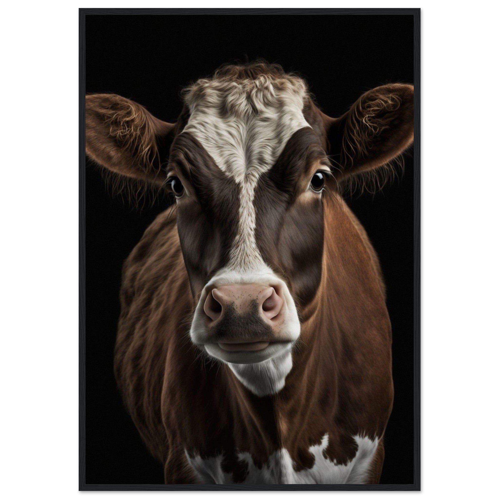 Canvanation Print Material 70x100 cm / 28x40″ Tableau Vache Moderne