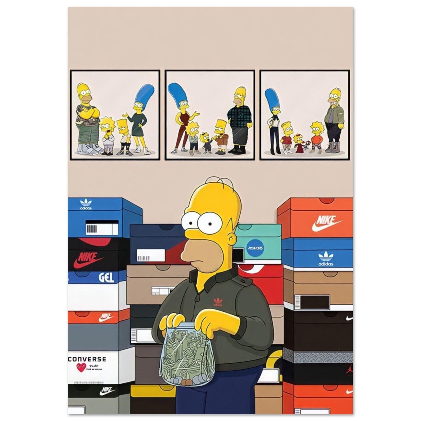 Tableau Sneaker Simpson - Canvanation