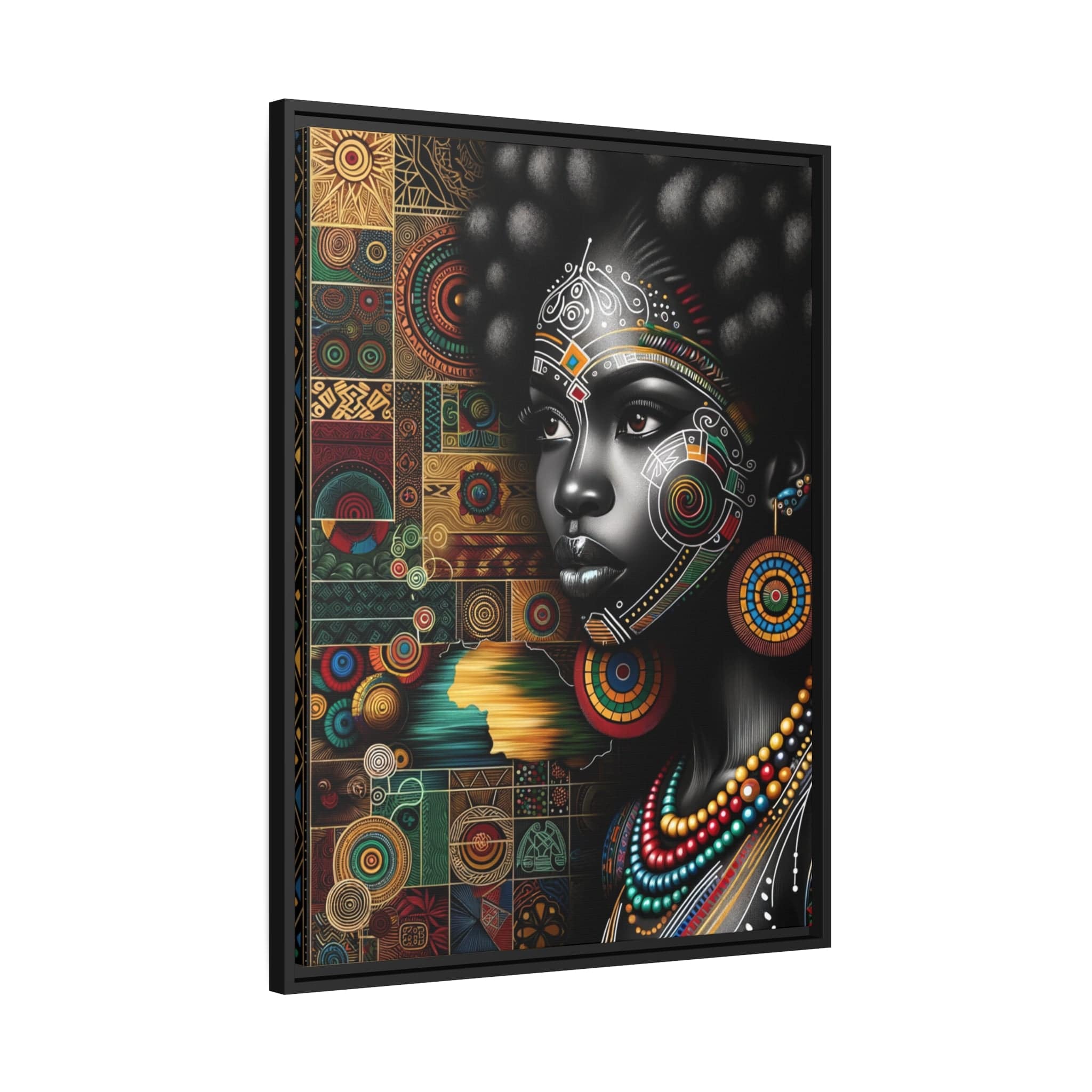 Printify Canvas Tableau "La beauté africaine: Une symphonie de femmes puissantes et gracieuses"