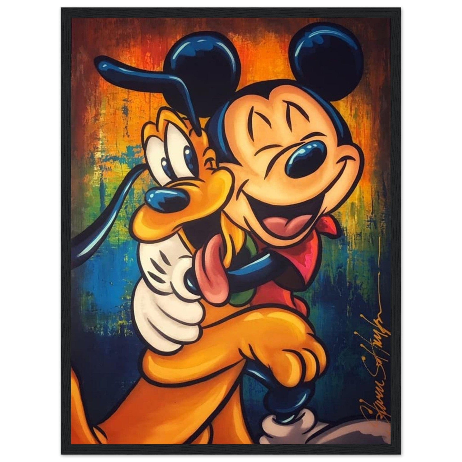 Tableau Mickey et Pluto - Canvanation