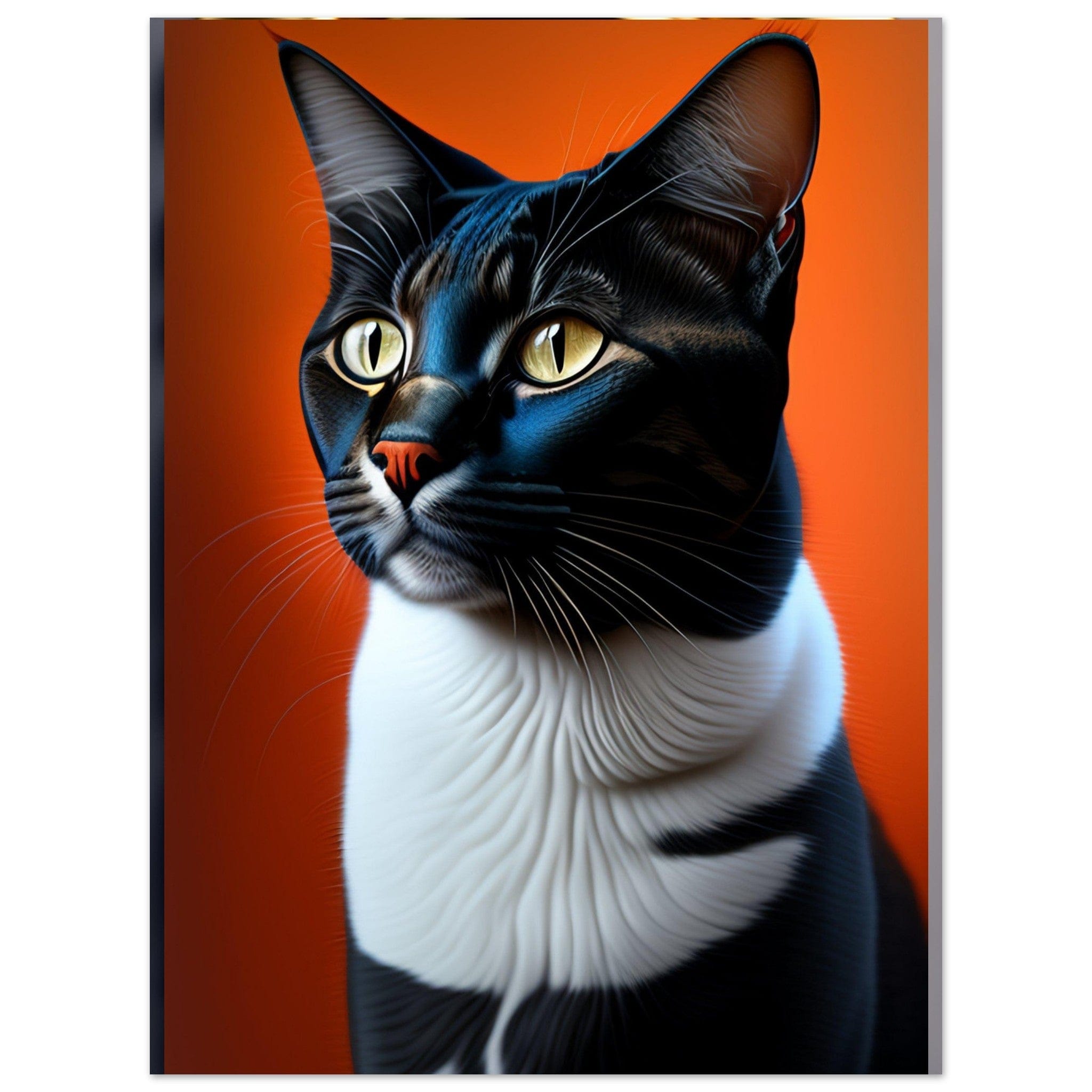 Gelato Print Material 75x100 cm / 30x40″ Peinture chat noir