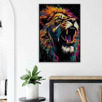 Tableau Pop Art Lion