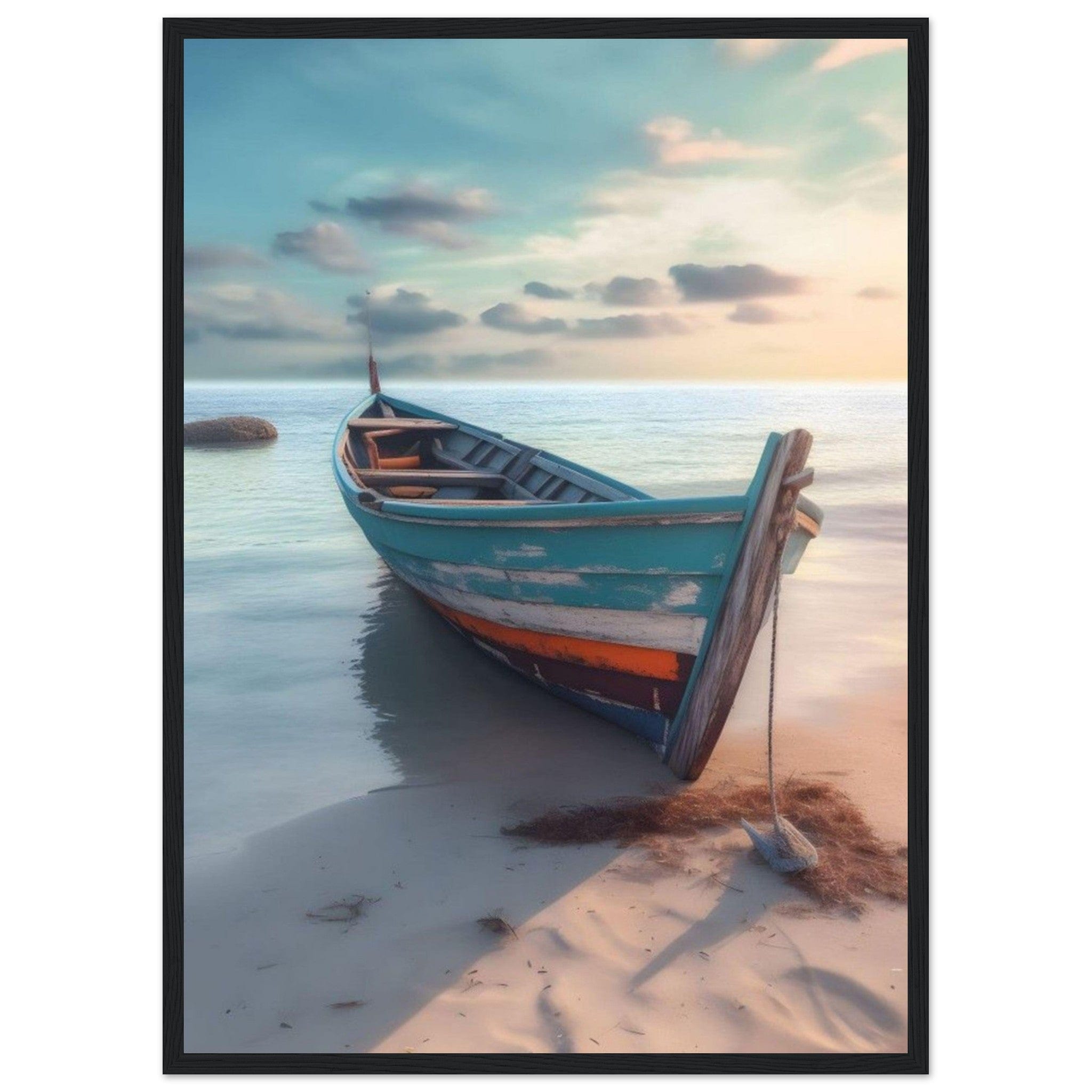 Tableau Peinture Bateau - Canvanation