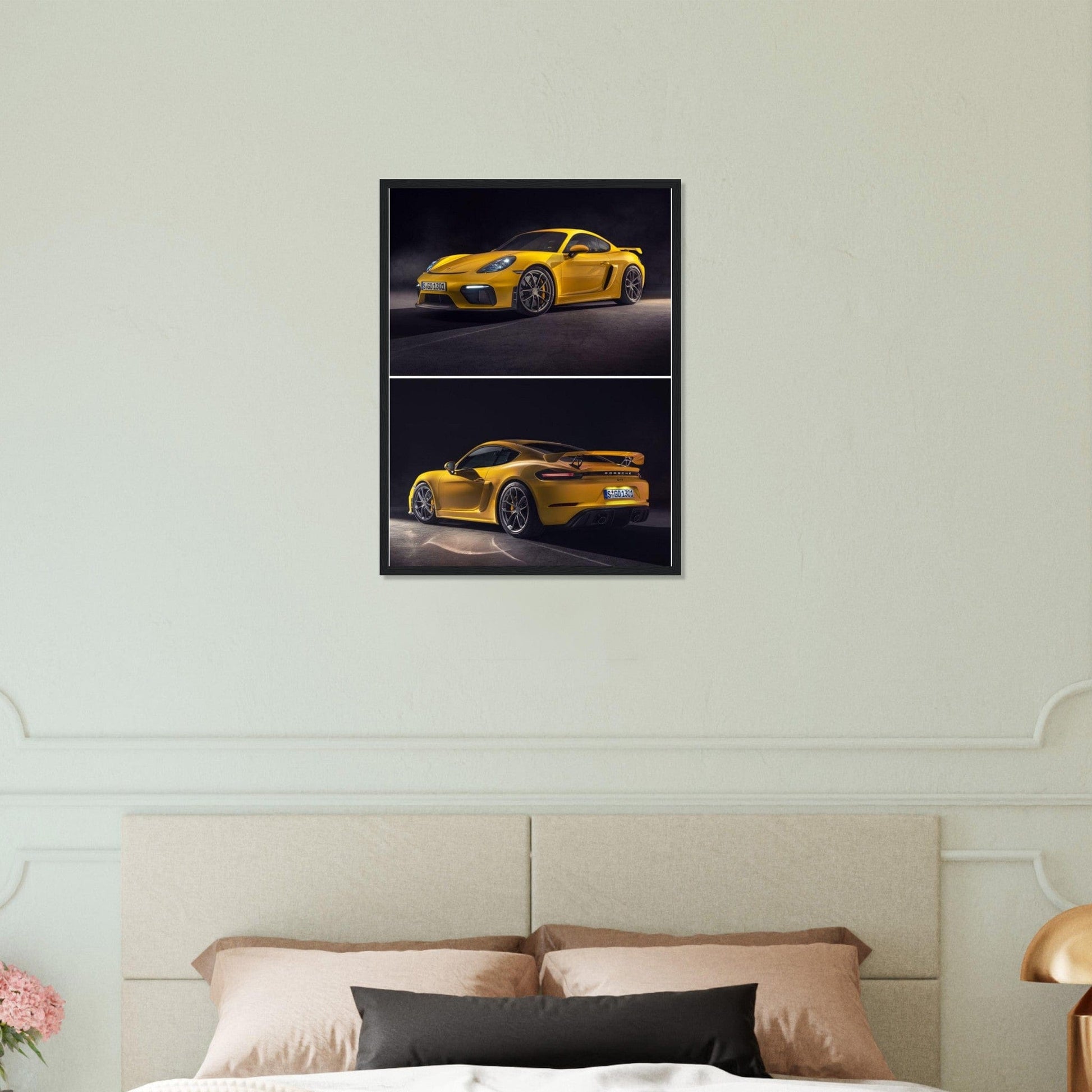 Tableau Porsche Jaune - Canvanation