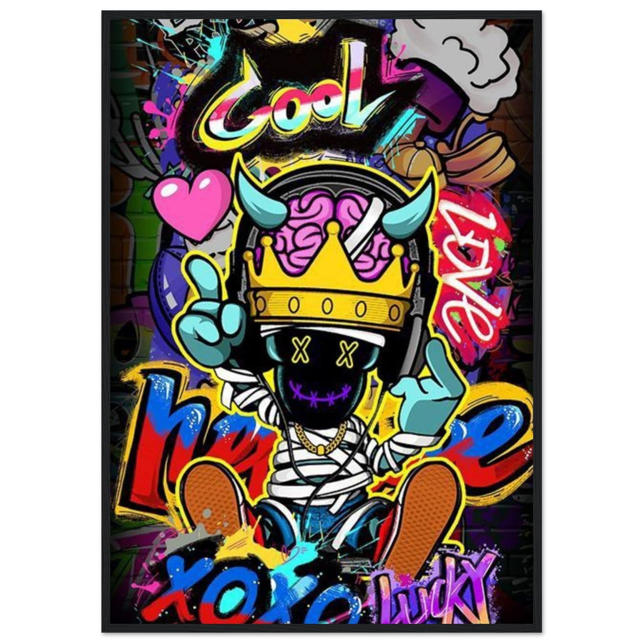 Gelato Print Material 70x100 cm / 28x40″ Graffiti Toile