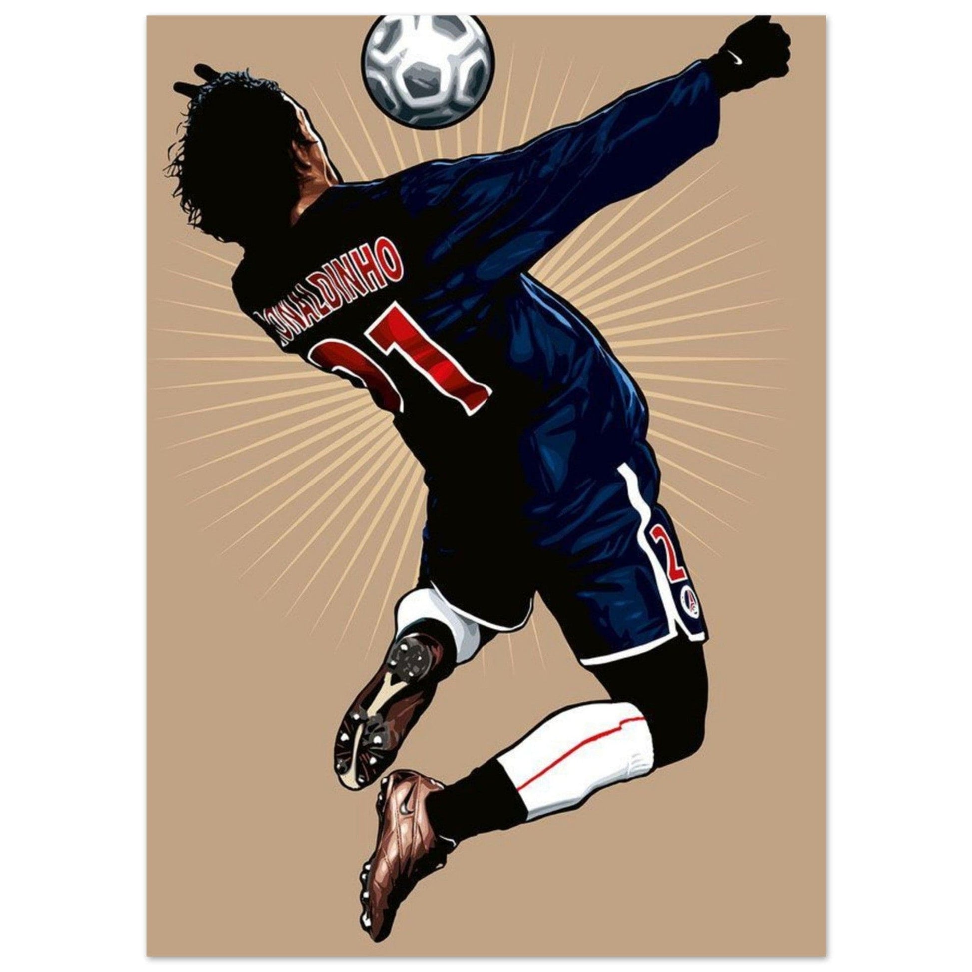 Poster Football Ronaldhino Canvanation