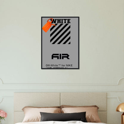 Tableau Marque De Luxe Gris Off White Canvanation