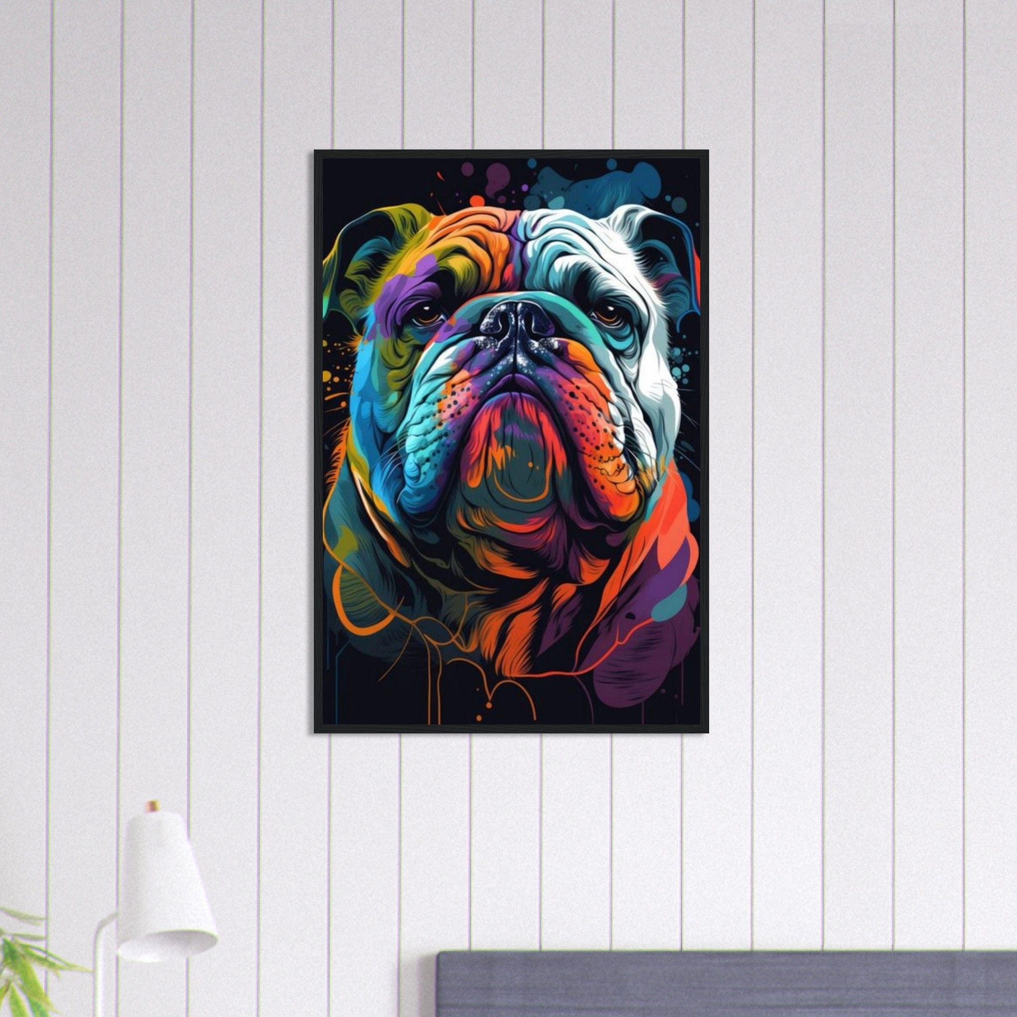 Canvanation Print Material 60x90 cm / 24x36″ Tableau Chien - Vivre dans l'instant