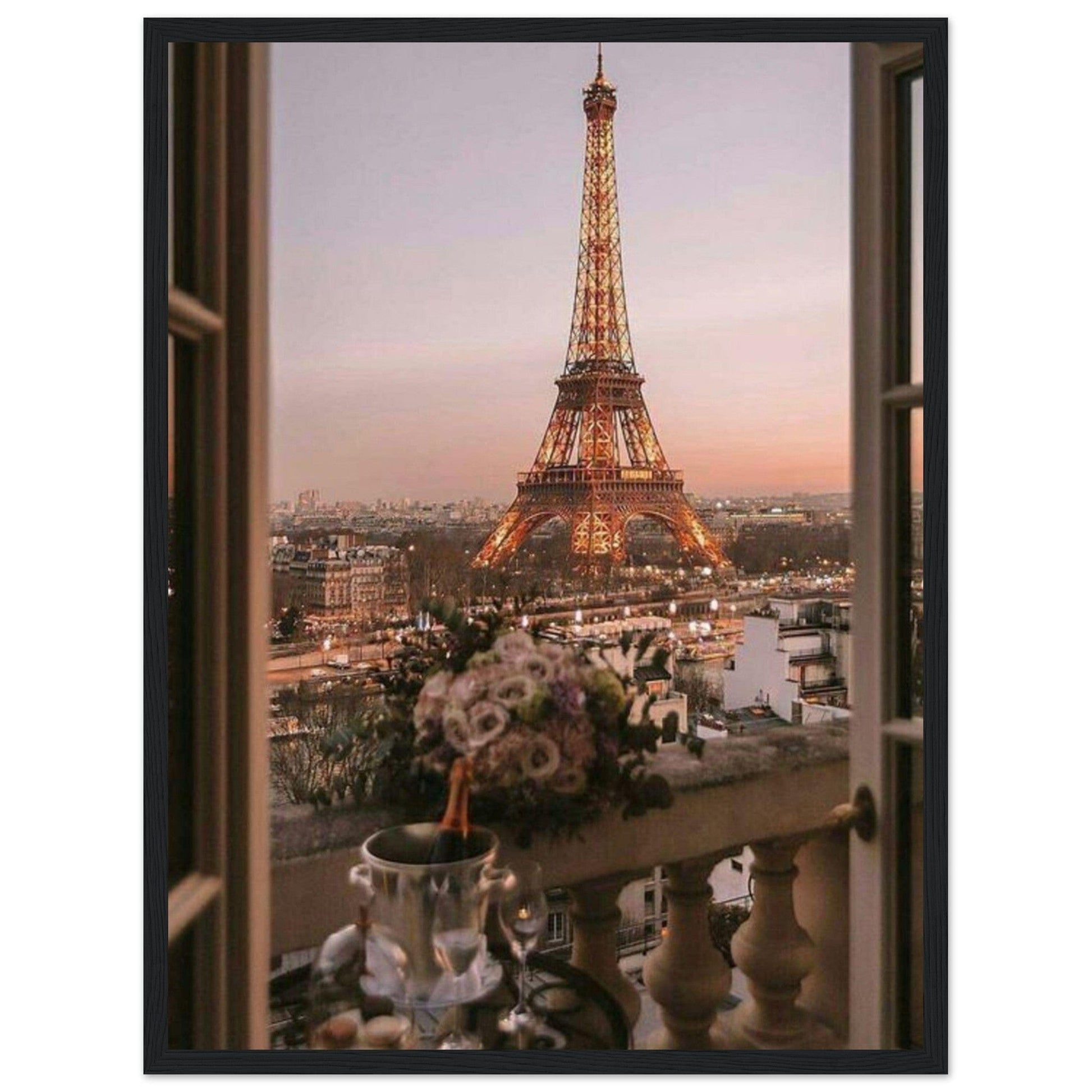 Tableau Tour Eiffel Paris Vue Chambre Canvanation