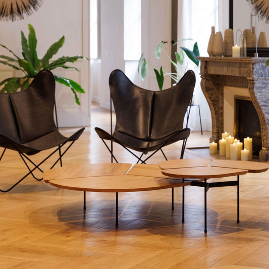 Canvanation Grande Table Basse en Chêne Massif – Fabriquée en France