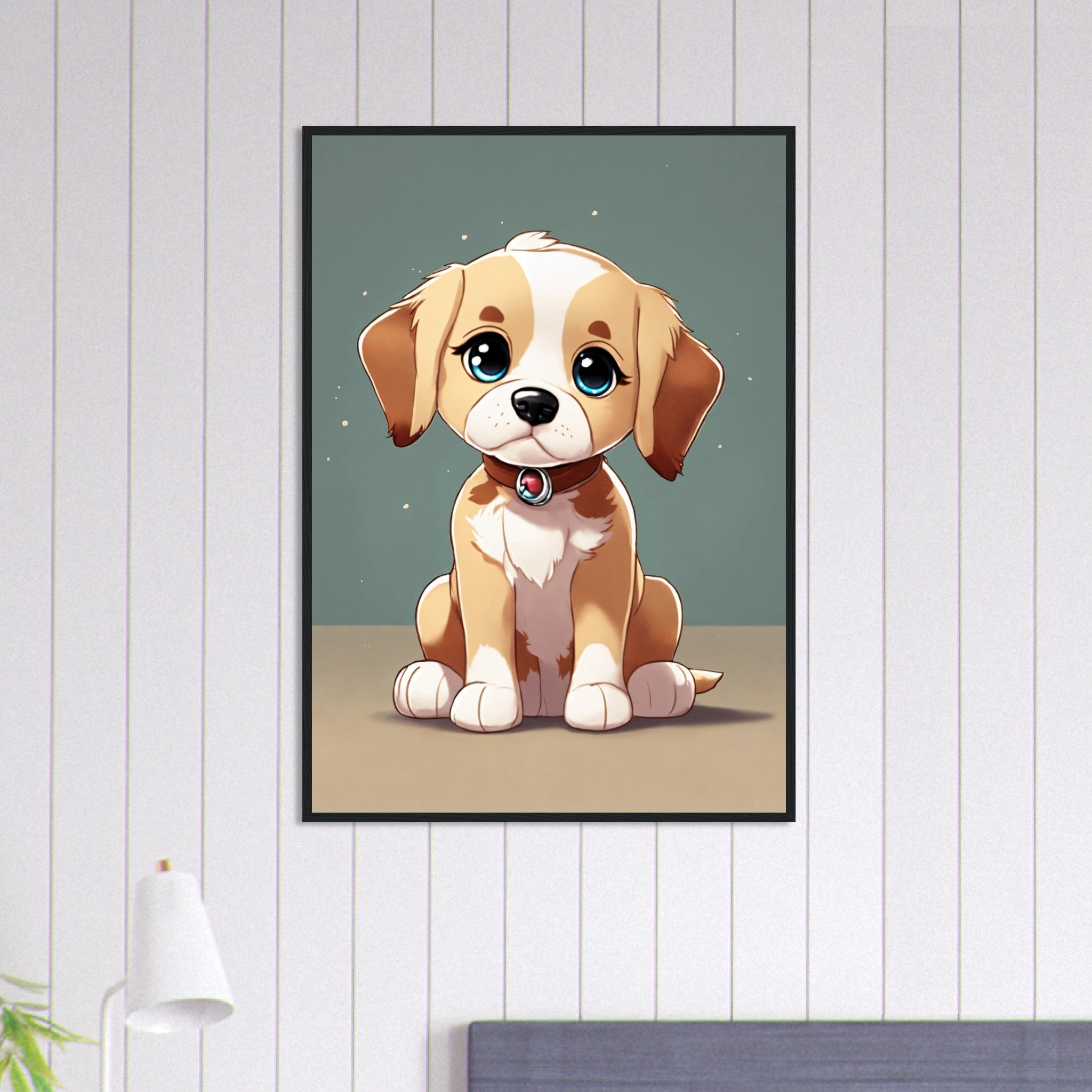 Canvanation Print Material 70x100 cm / 28x40″ Tableau Chien Courage Et Tendresse