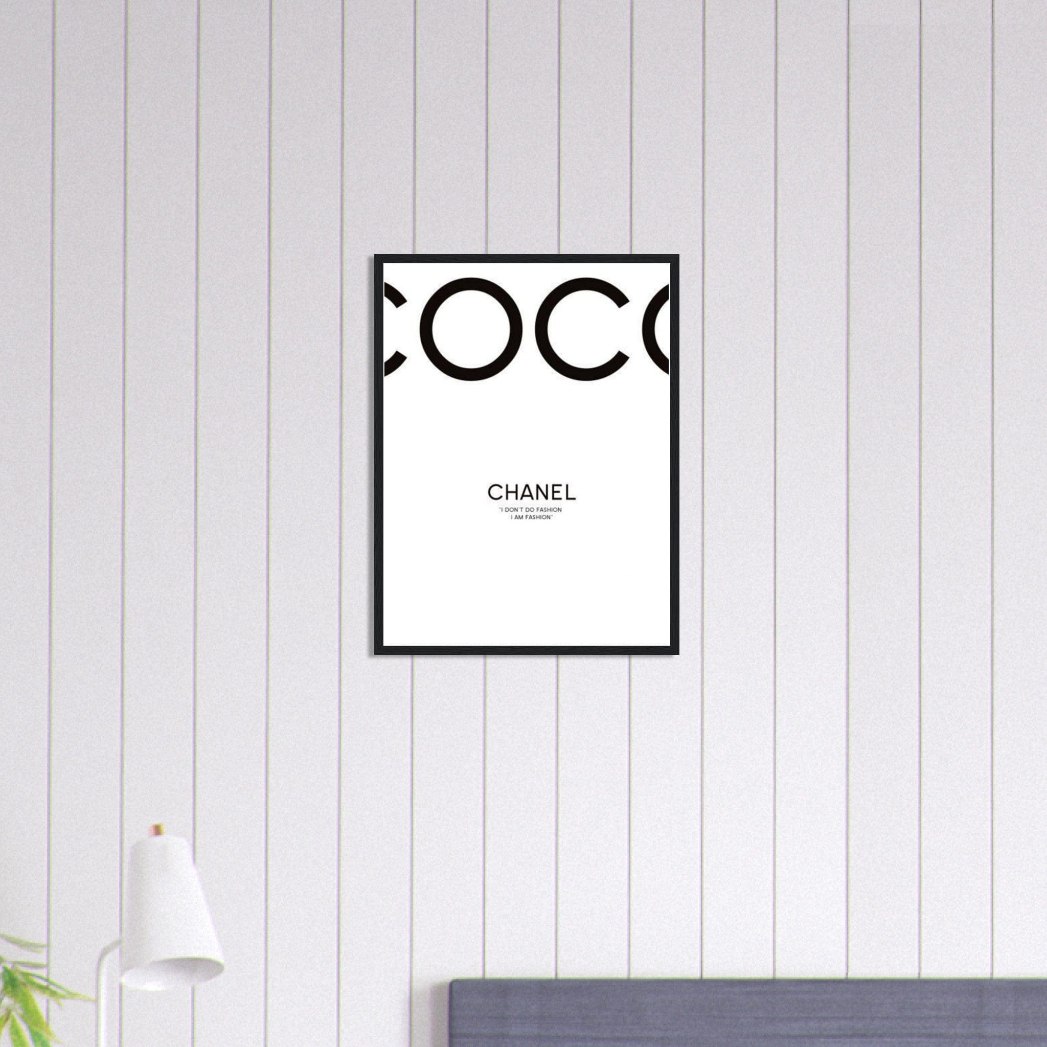 Tableau Chanel Fond blanc Canvanation