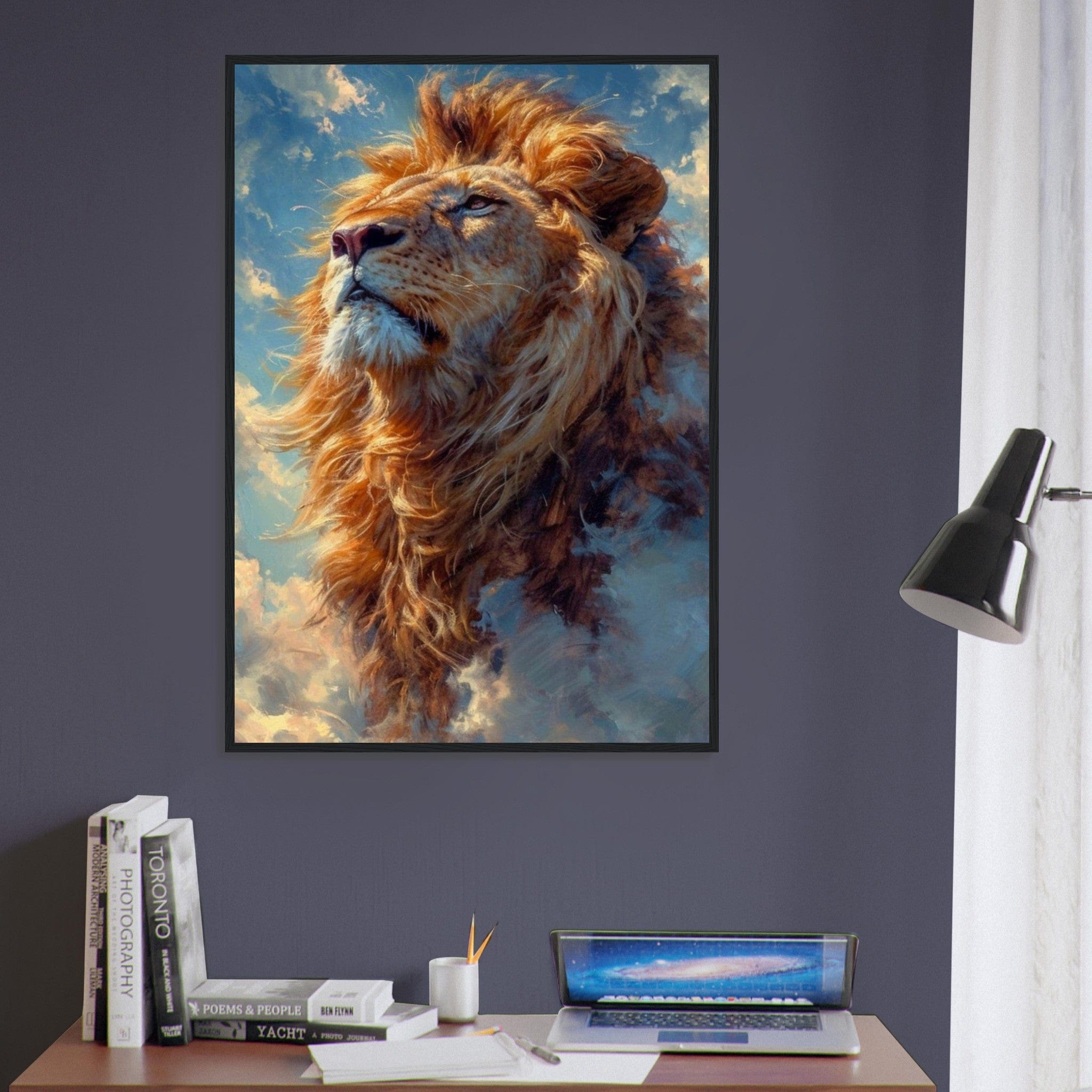 Canvanation Print Material Lion Tableau Ciel