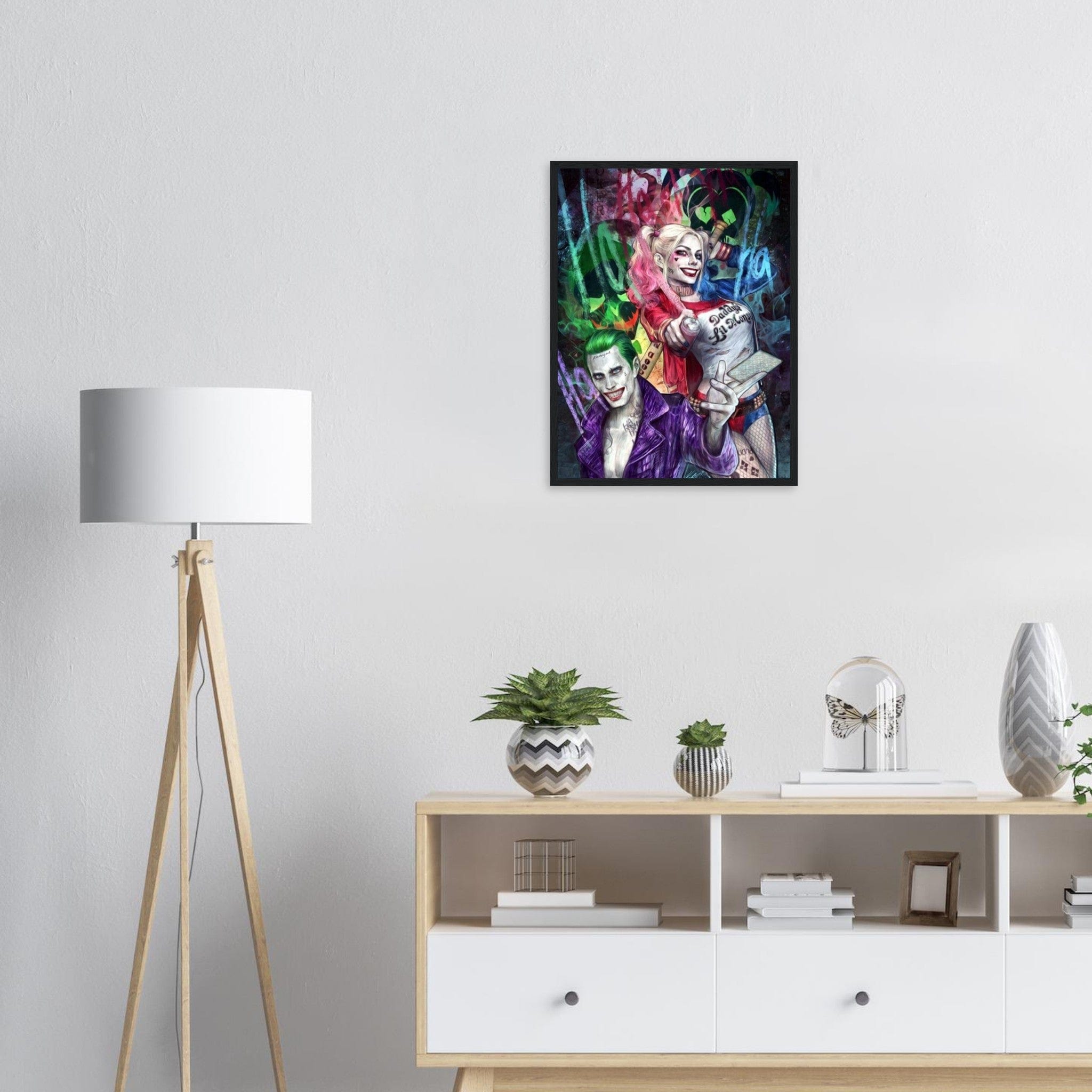 Canvanation Print Material Tableau Joker Harley Quinn